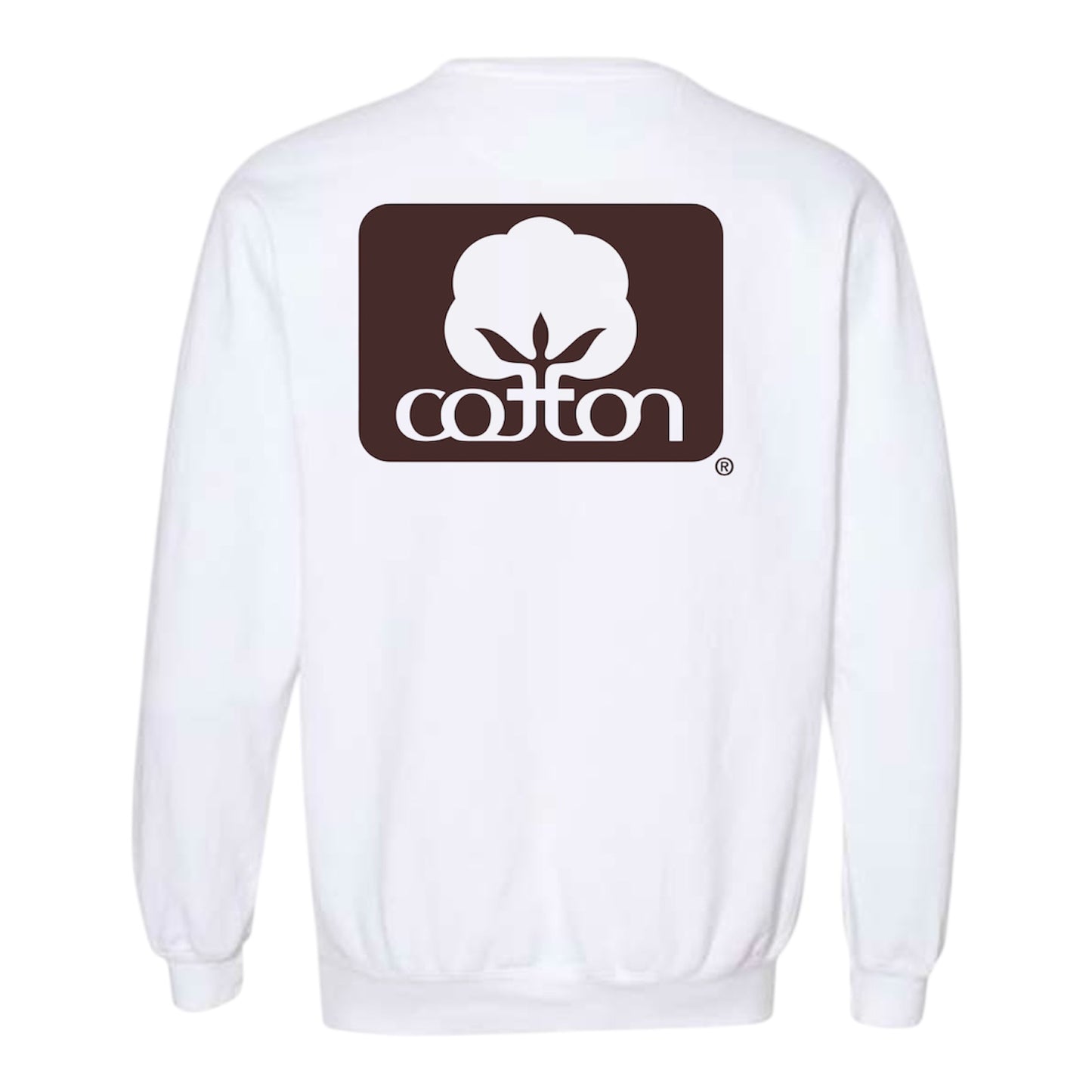 Seal of Cotton White Sweatshirt