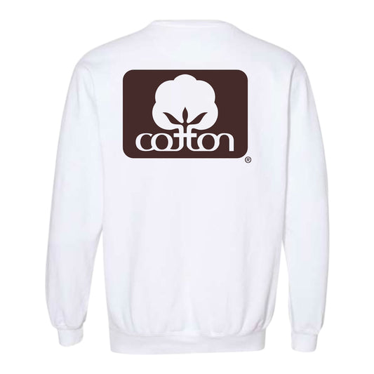 Seal of Cotton White Sweatshirt