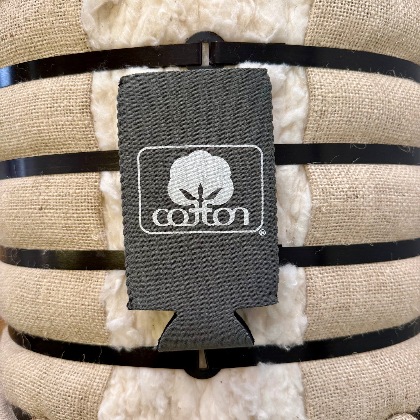 Seal of Cotton Slim Can Koozie