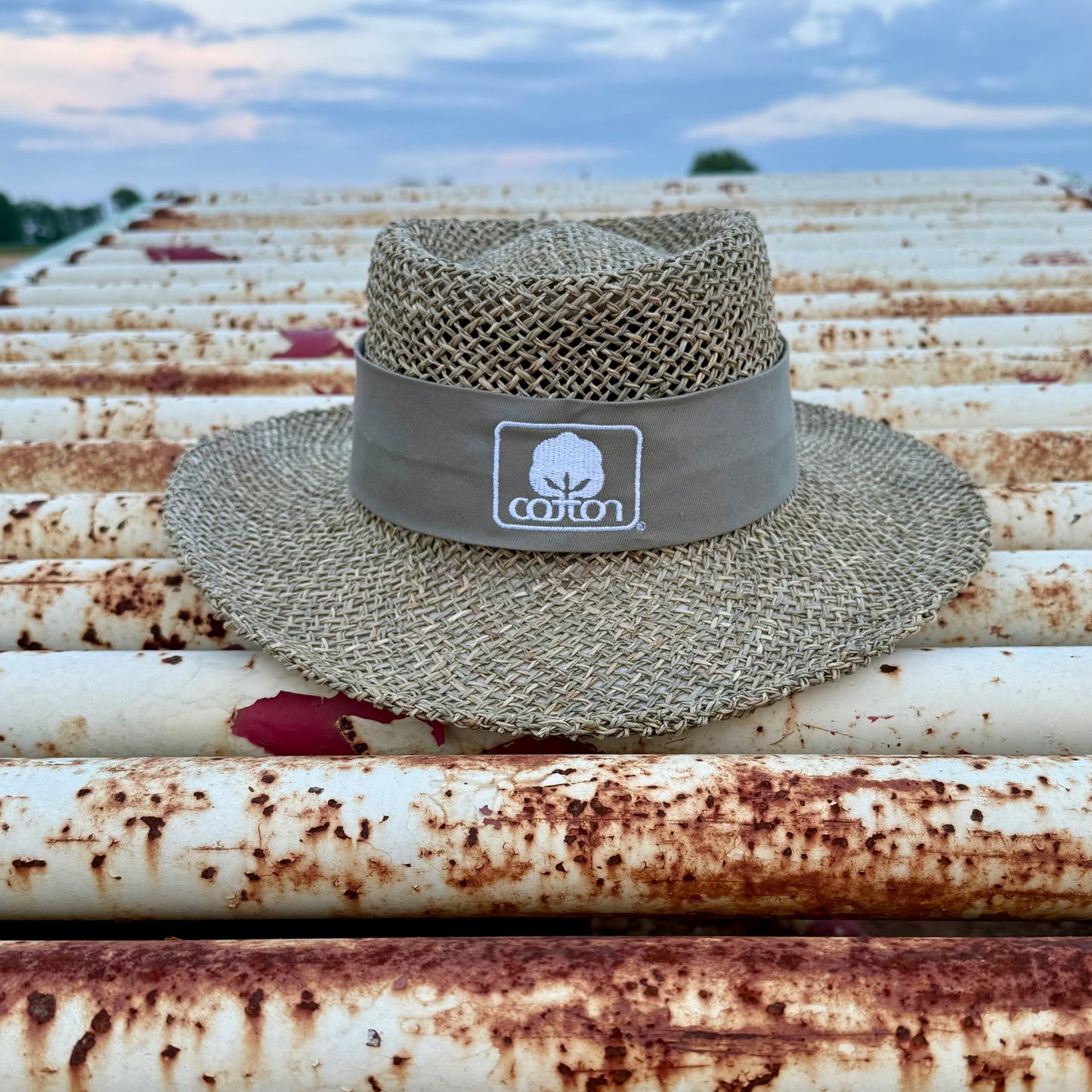 Seal of Cotton Straw Hat