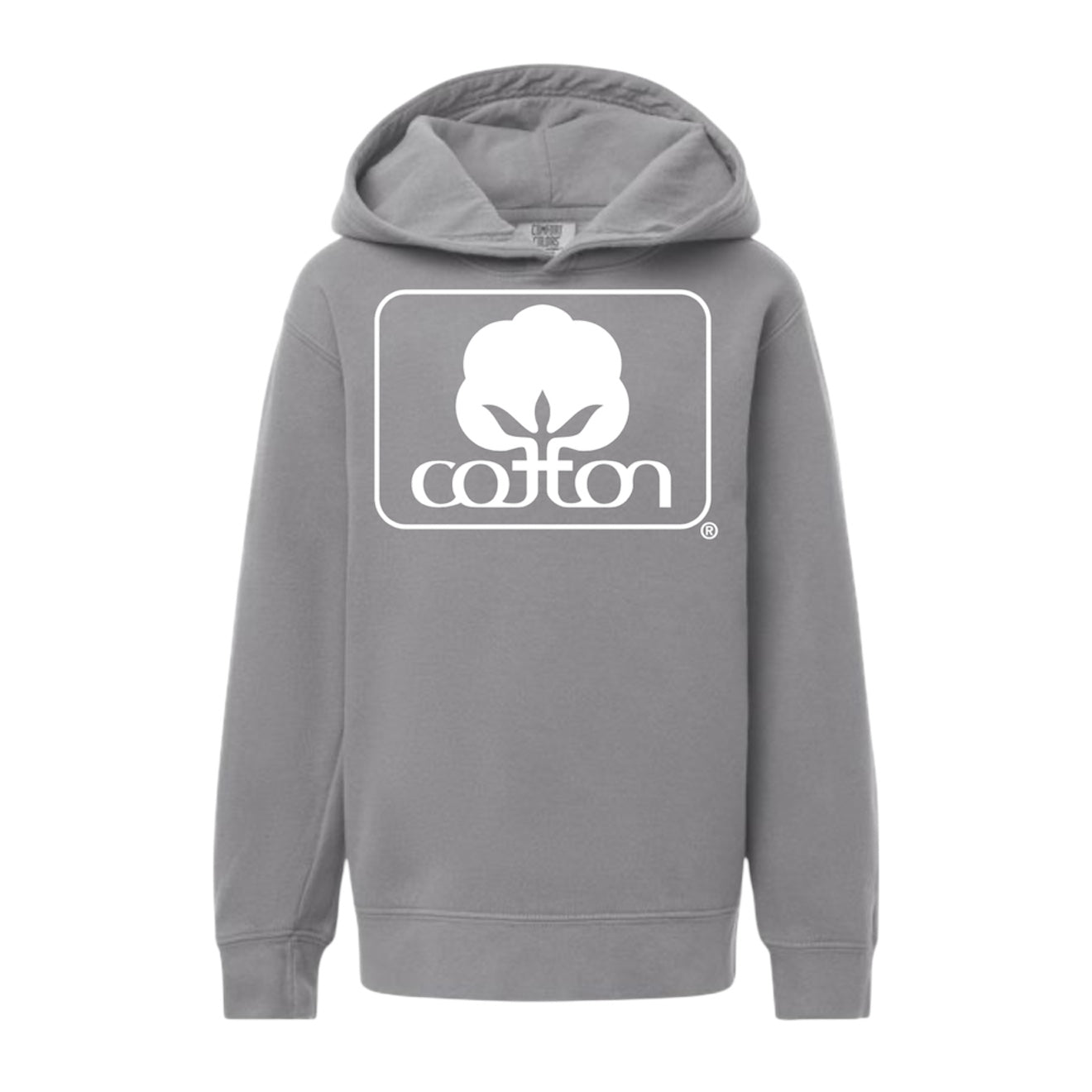 Seal of Cotton Grey Youth Hoodie