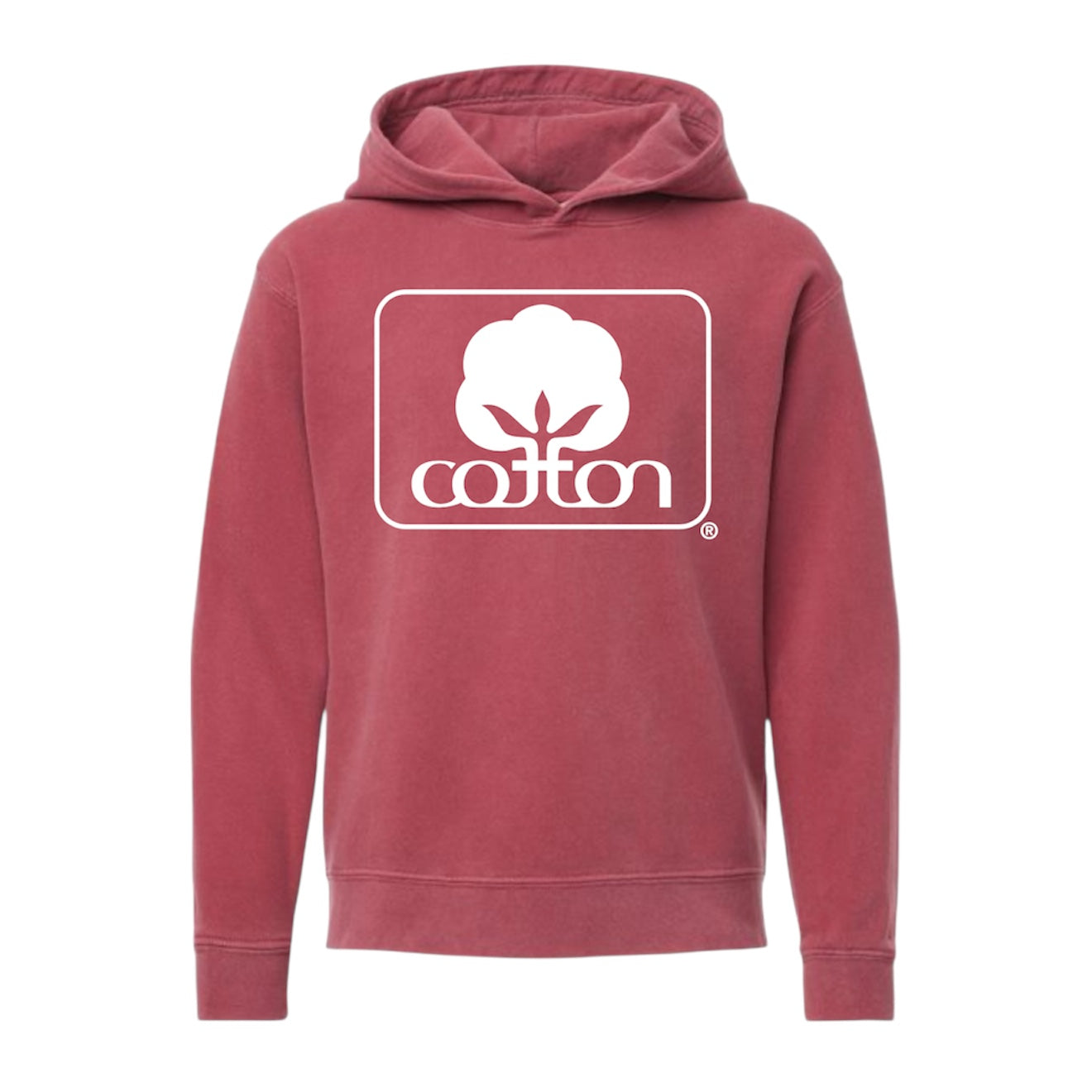 Seal of Cotton Crimson Youth Hoodie