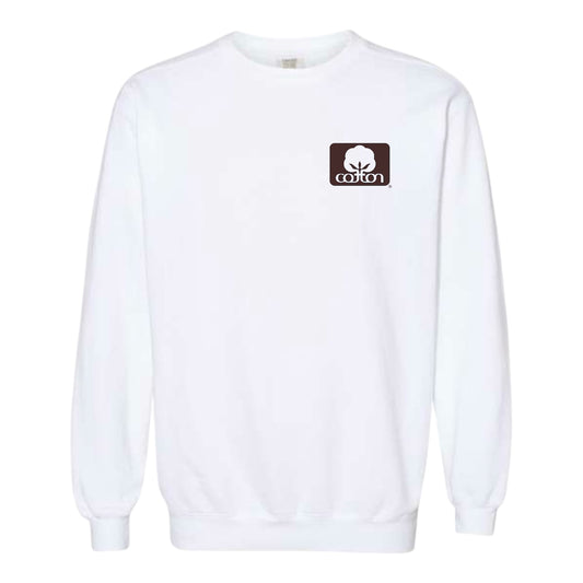 Seal of Cotton White Sweatshirt