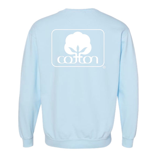 Seal of Cotton Chambray Sweatshirt