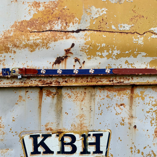 Smathers & Branson Cotton Boll Needlepoint Kids Belt