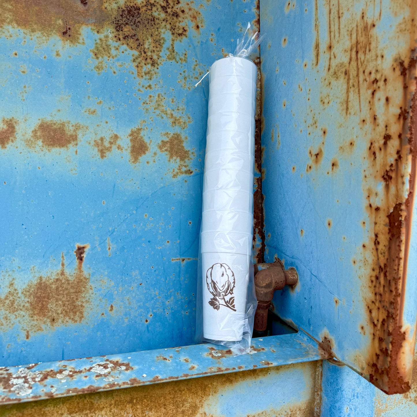 Cotton Boll Foam Cup Stack