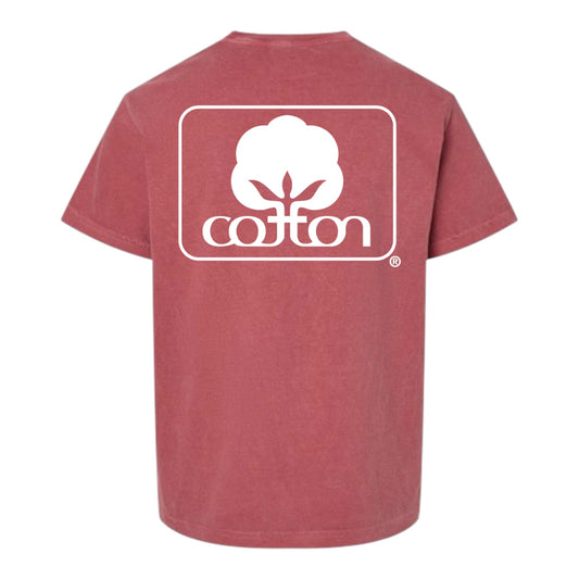 Seal of Cotton Crimson Youth T-Shirt