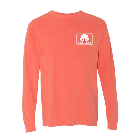 Bright Salmon Long Sleeve T-Shirt