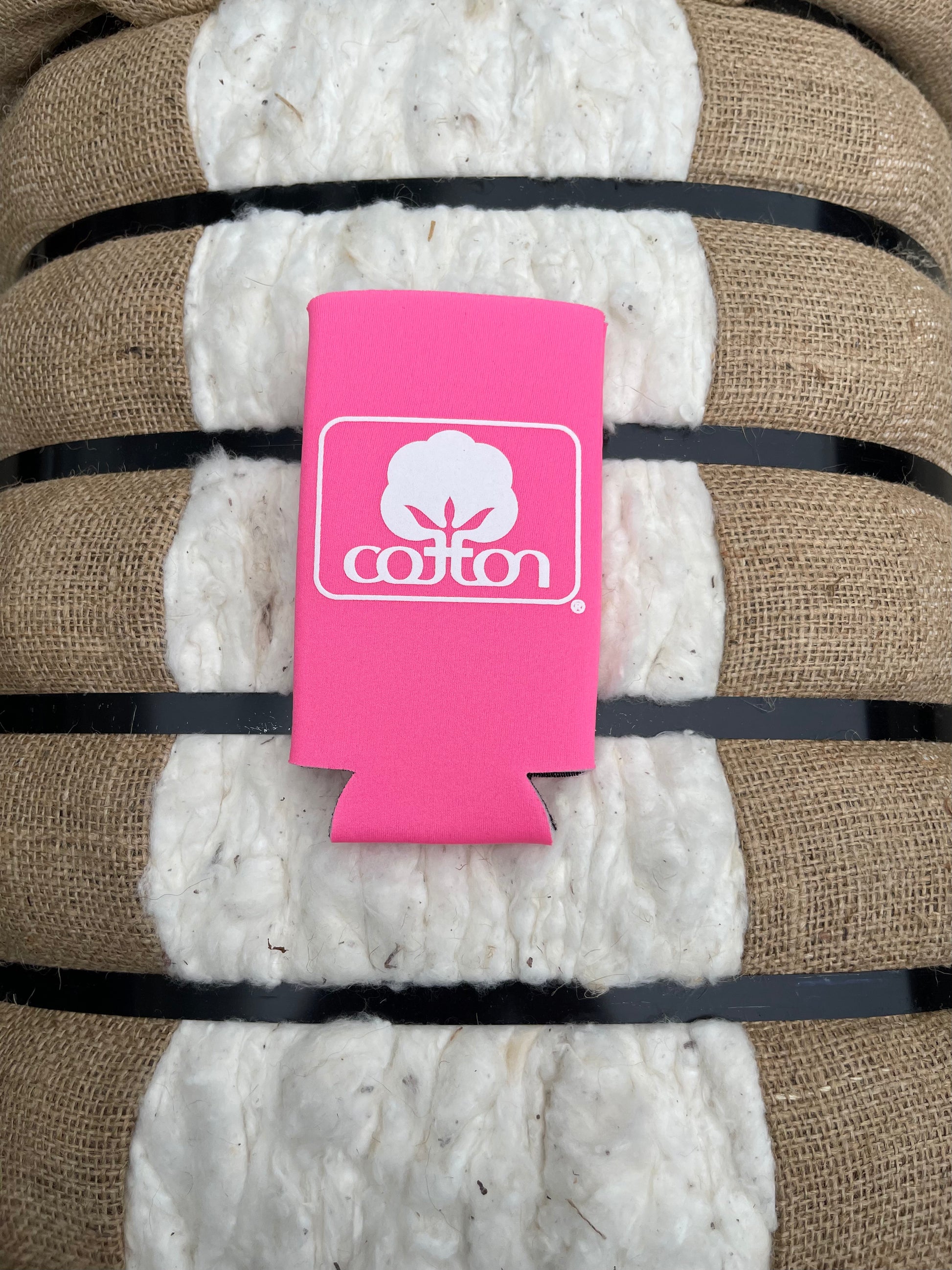 Seal of Cotton Koozie - Pink