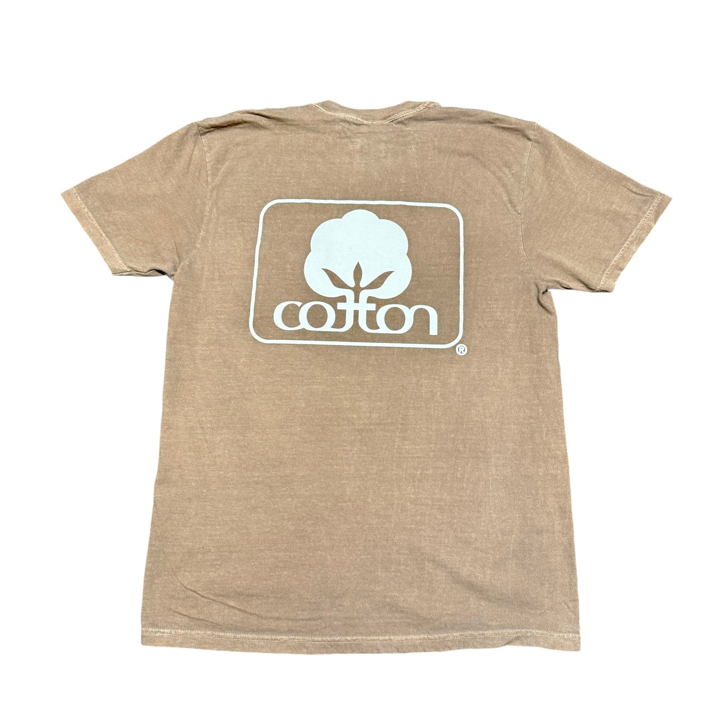 Seal of Cotton T-Shirt - Brown